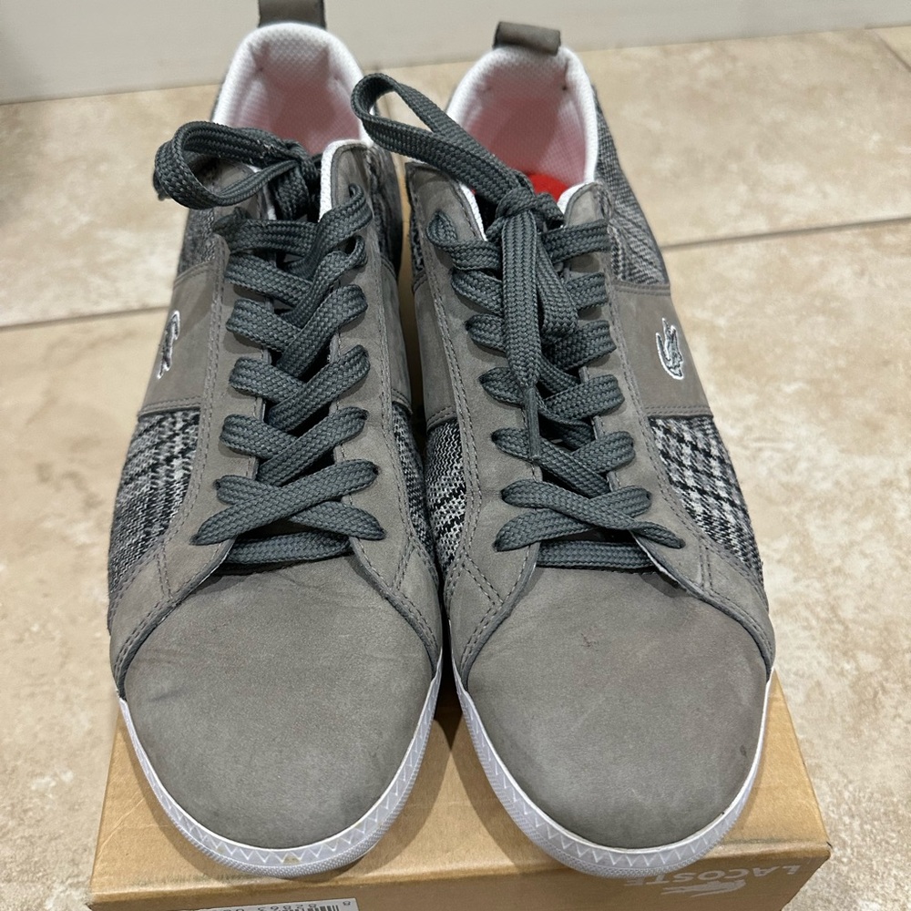 Lacoste Men's Gray Casual Sneakers